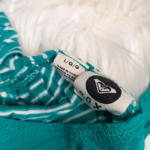 Roxy Silver Strand Racer Back Tank Top Aqua Blue - Picture 5 of 6